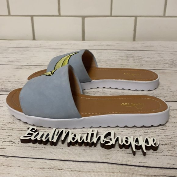 *Love Rio Banana Fruit Mule Slide Platform Sandals - Picture 7 of 11